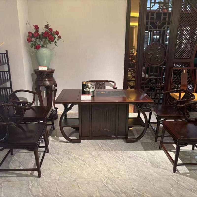 Mesa de chá Gongfu chinesa 100% em madeira