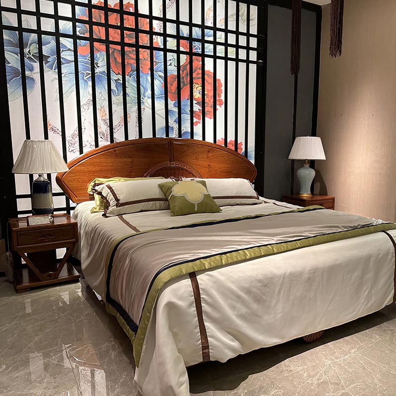 Cama de mogno estilo chinês