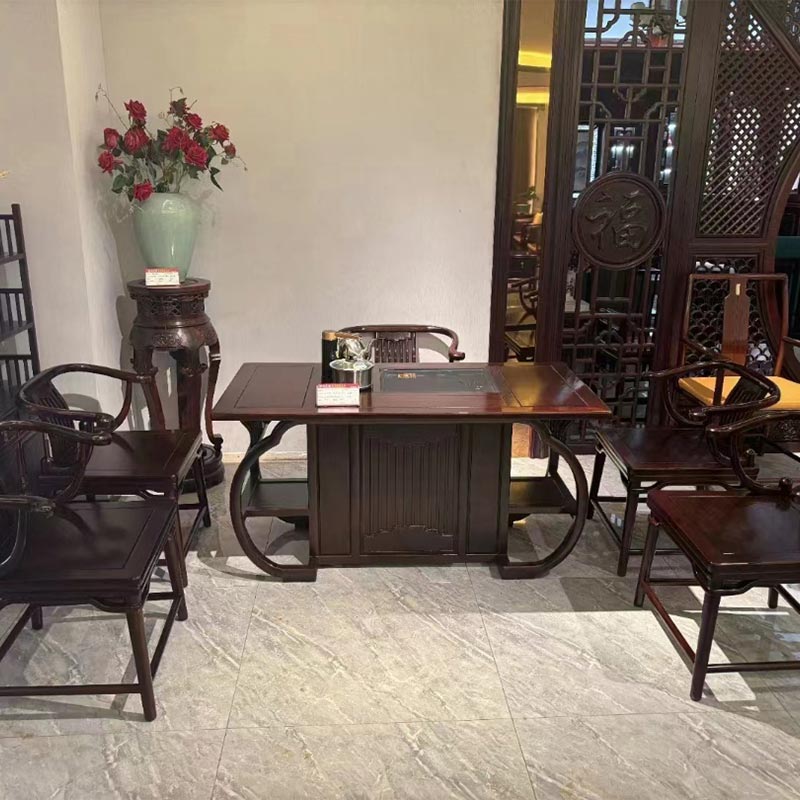 Mesa de chá clássica em jacarandá estilo chinês