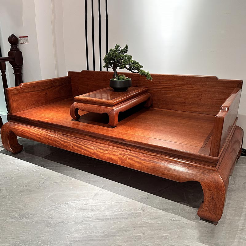 Nova cama de mogno estilo chinês